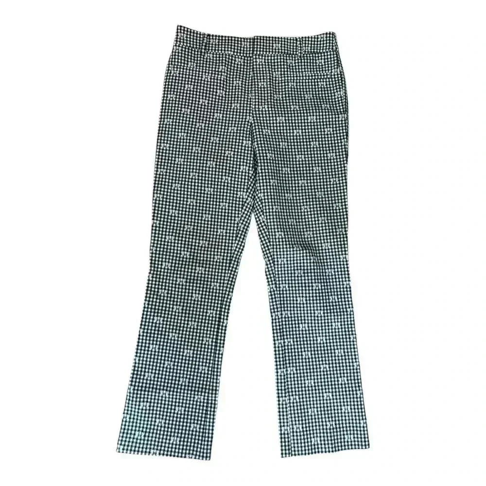 Anthropologie Maeve Black and White Houndstooth Pants size 4
